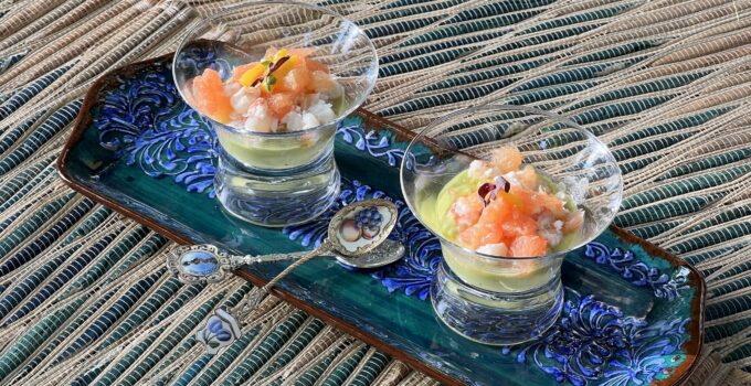 Whipped Avocado Shrimp Tapa